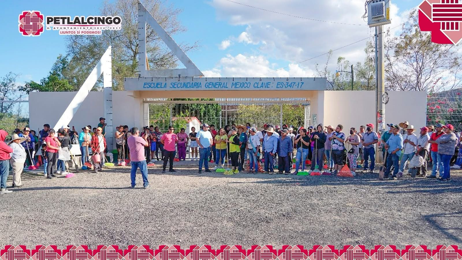 Llevamos a cabo la segunda mega faena ahora en la entrada de nuestro querido Petlalcingo.