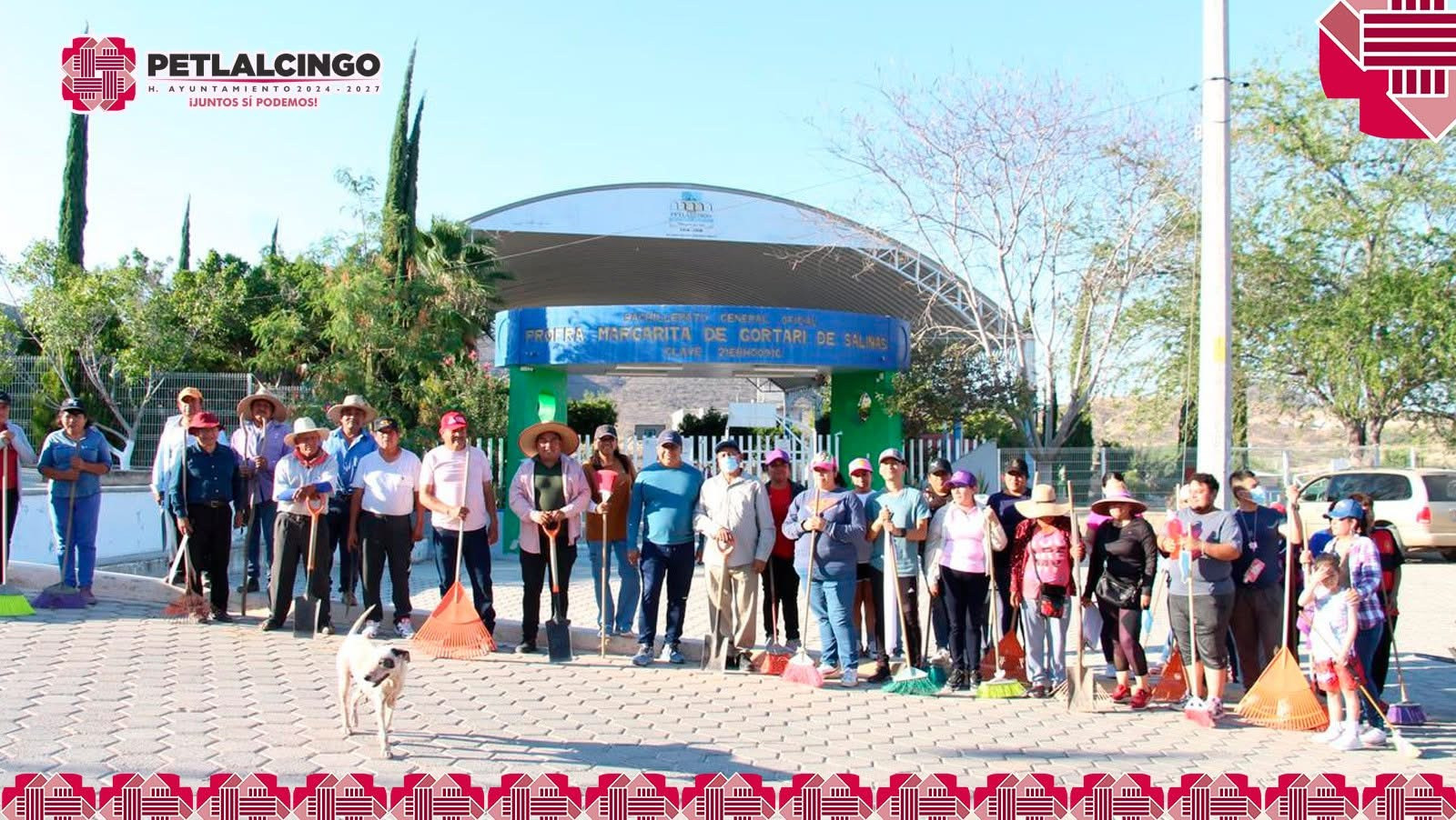 Llevamos a cabo la tercer mega faena en la cabecera municipal, esta vez en la entrada alterna de nuestro Petlalcingo.