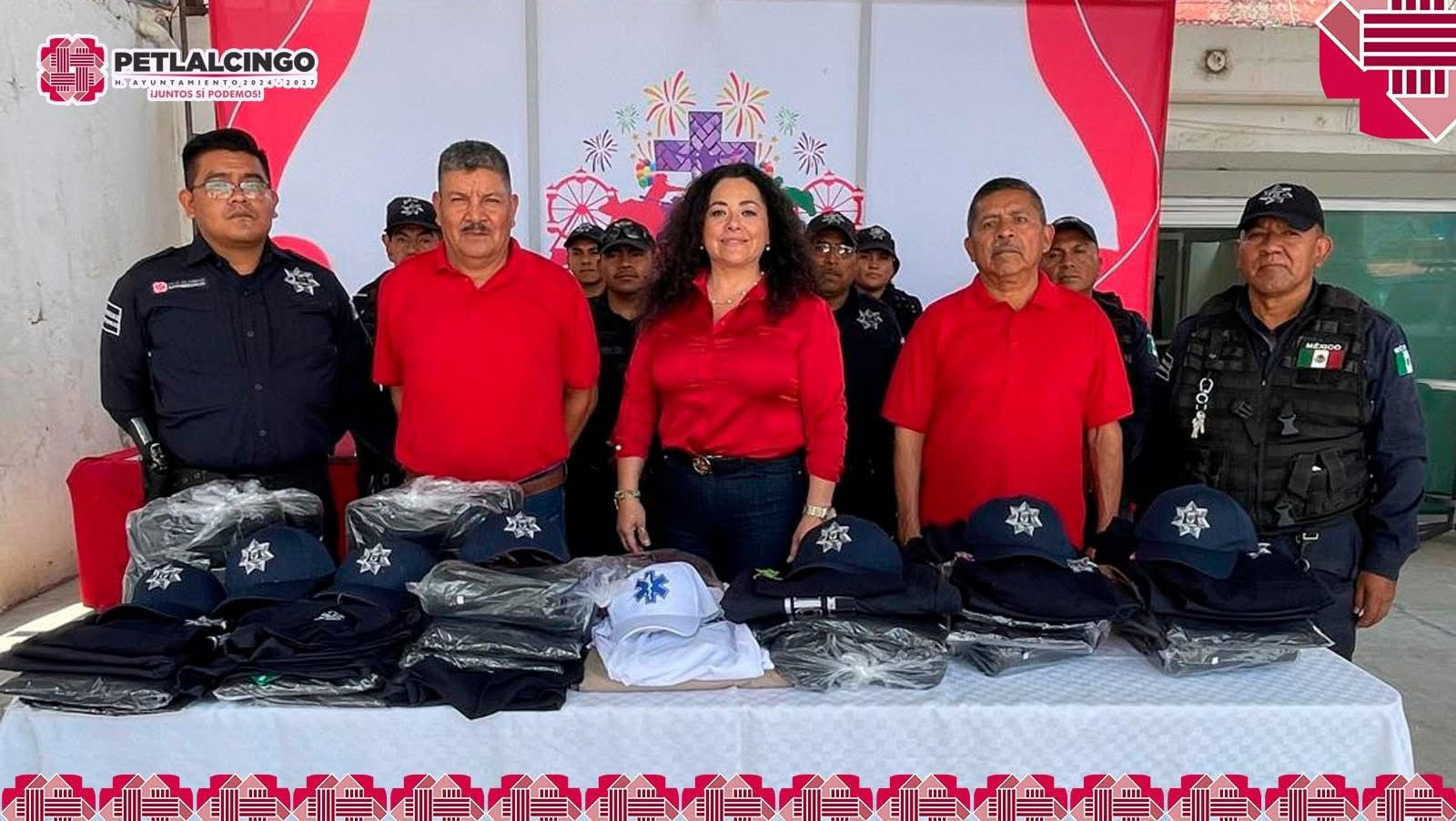 insumos y uniformes a nuestro cuerpo de policía.
