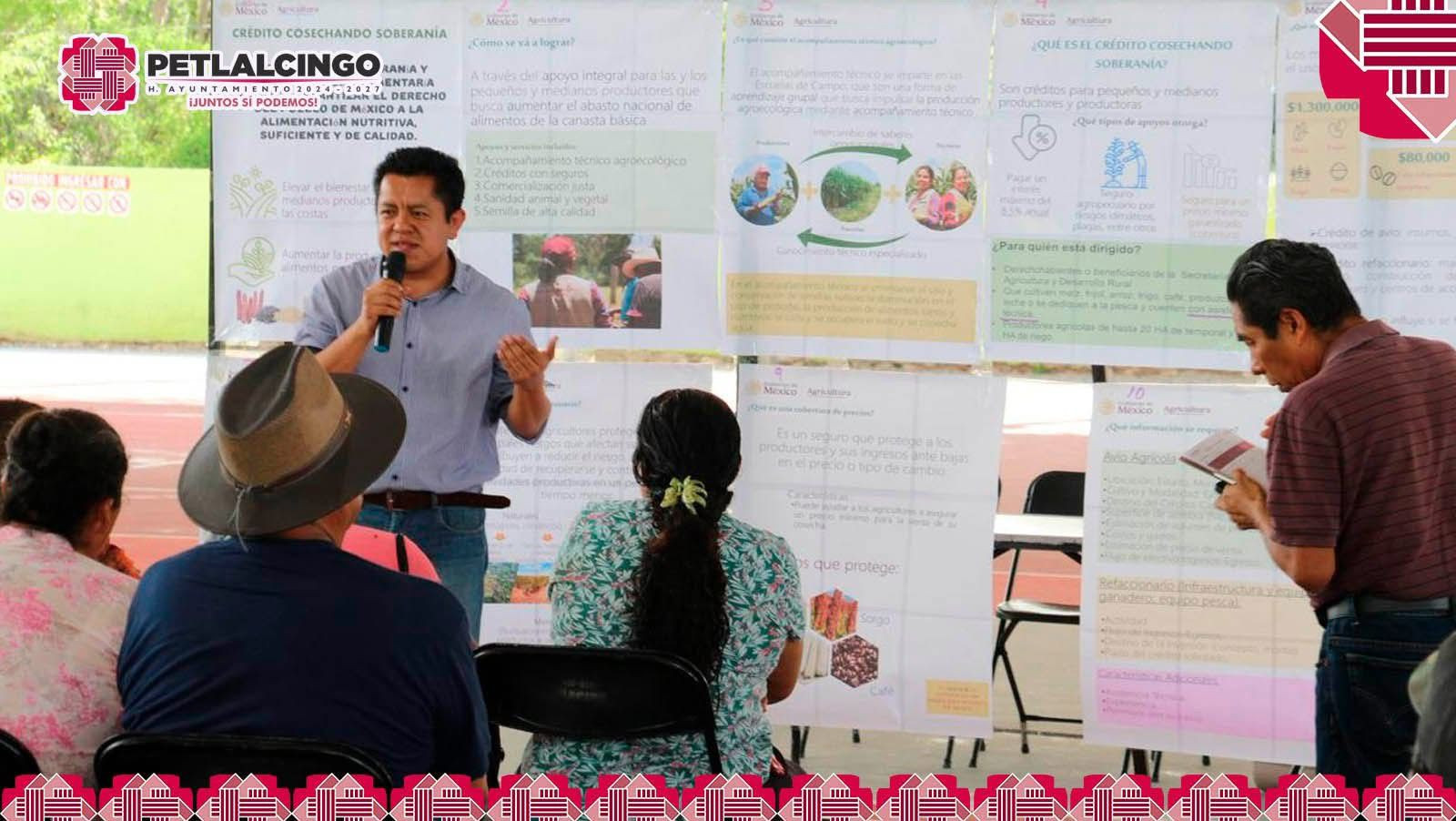 Créditos cosechando soberanía y formación de Escuelas de Campo”