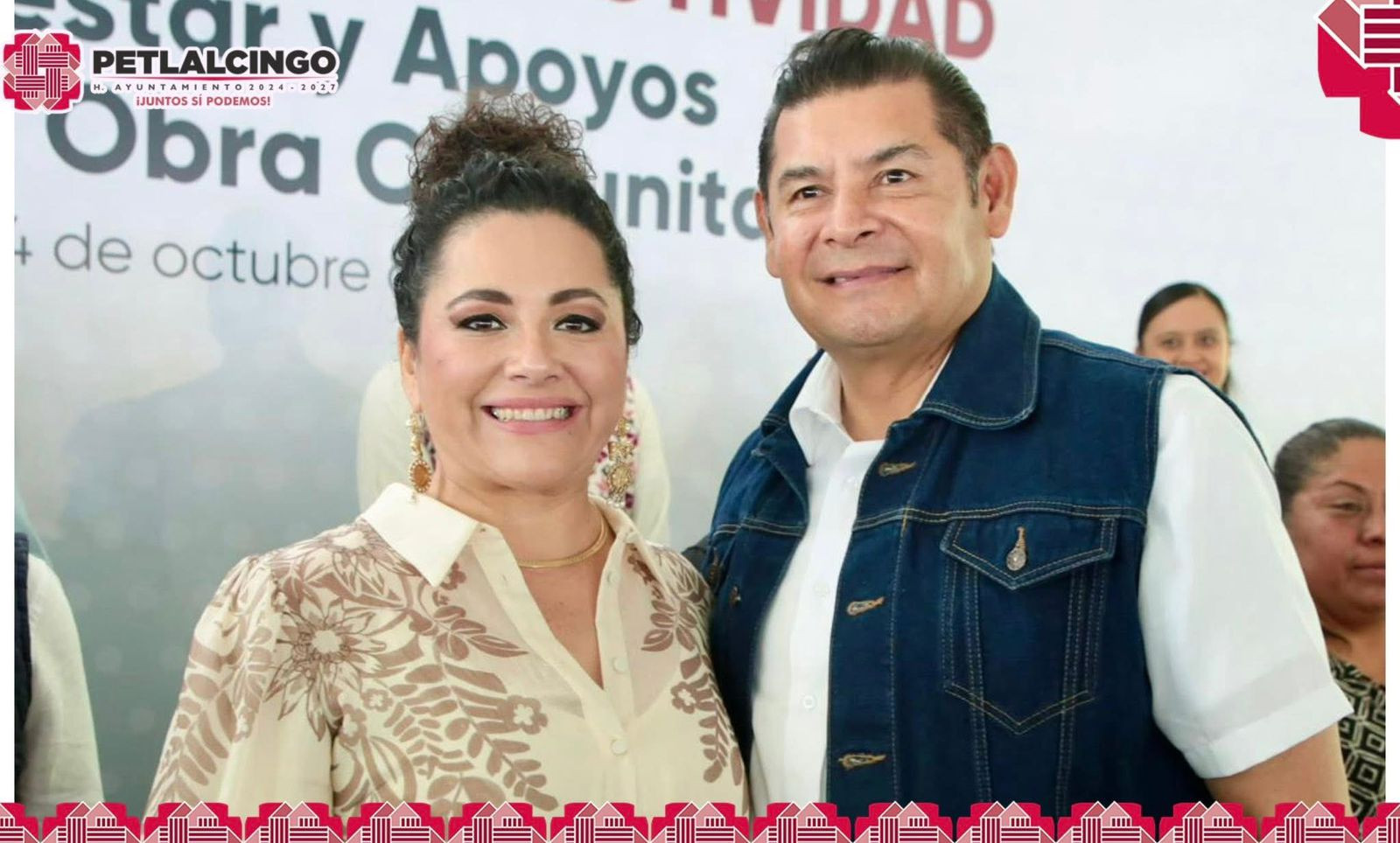 El Gobierno del Estado, siempre presente a través de los apoyos que brinda a la ciudadanía, el día de hoy la cabecera municipal de Petlalcing